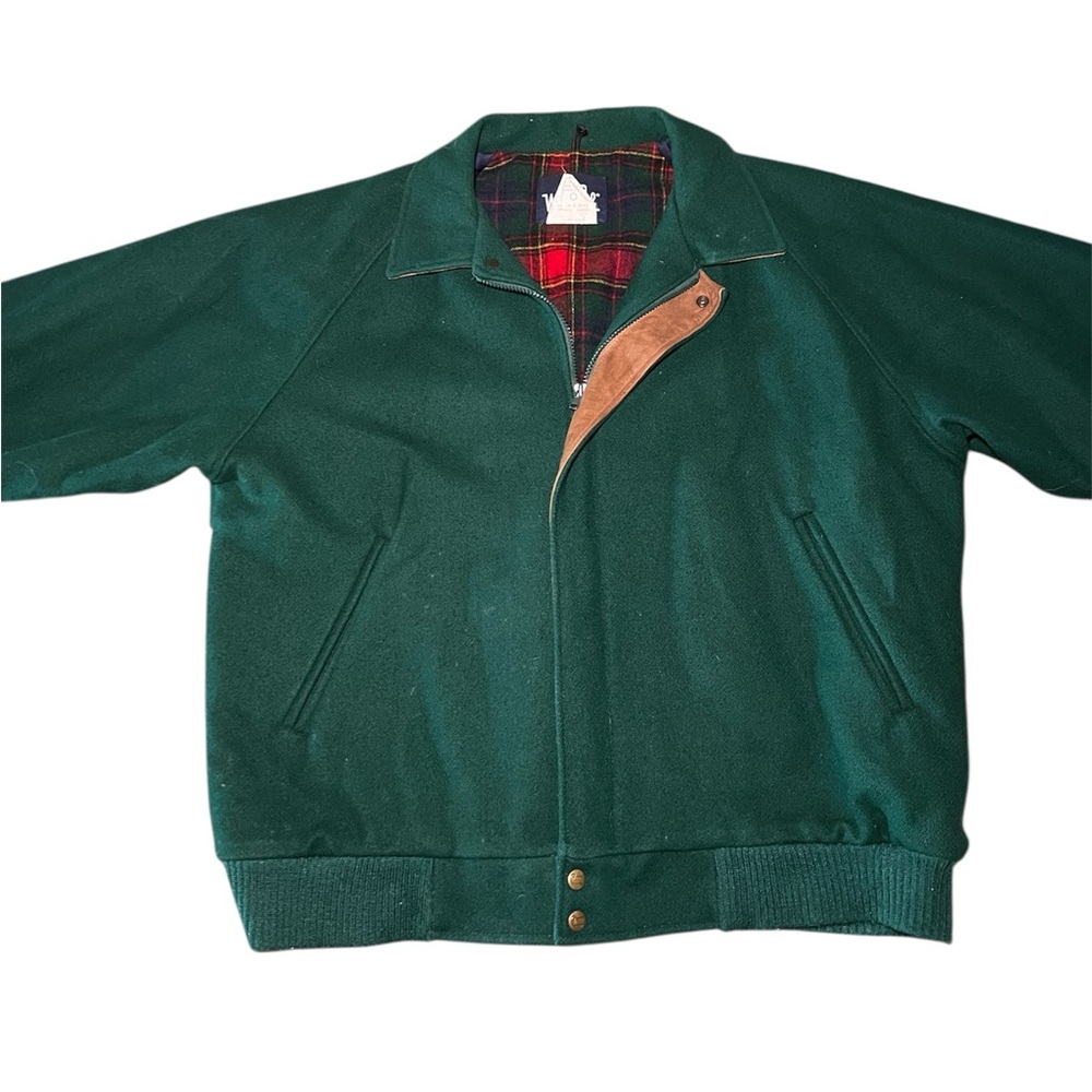Vintage Green Woolrich Varsity Jacket XL